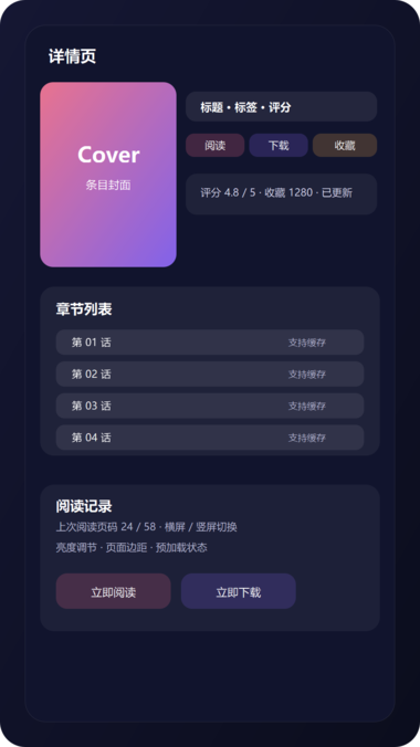 E站Ehviewer 详情页与阅读按钮